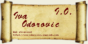 Iva Odorović vizit kartica